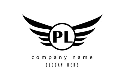 PL wings latter logo