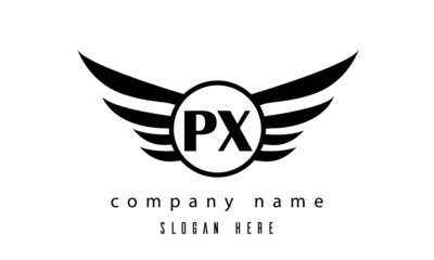 PX wings latter logo