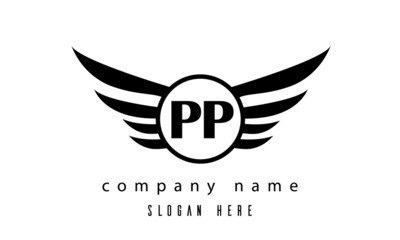 PP wings latter logo