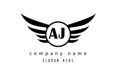 AJ wings latter logo