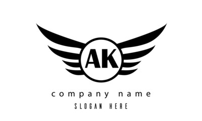 AK wings latter logo