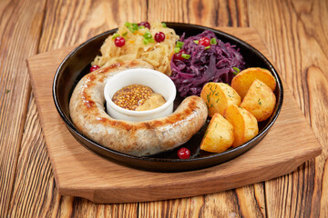 breakfast with sausage and potato