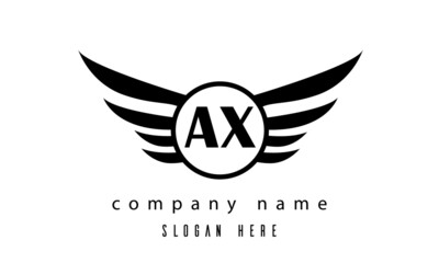 AX wings latter logo
