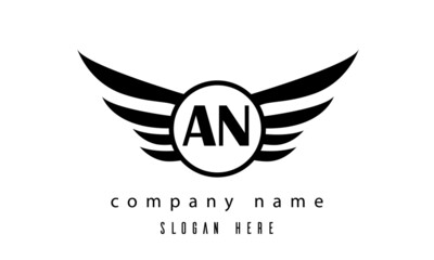 AN wings latter logo