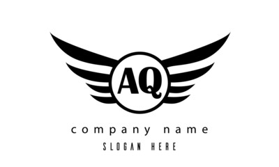 AQ wings latter logo