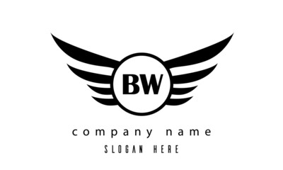 BW wings latter logo