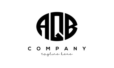AQB three Letters creative circle logo design