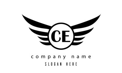 CE wings latter logo