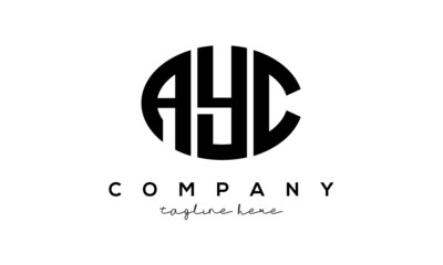 AYC three Letters creative circle logo design