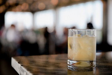 Colorful Cocktail on a Bar