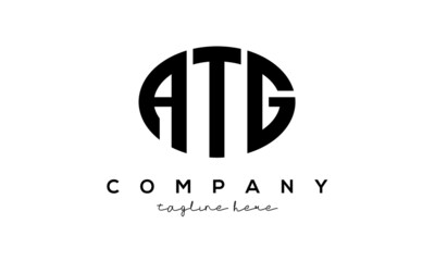 ATG three Letters creative circle logo design