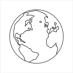 earth globe illustration