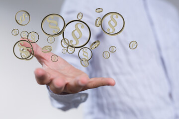 justice Law Lawyer Business Concept 3d