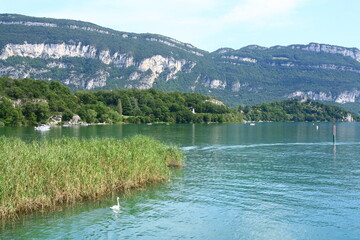 Le canal de Savi&egrave;res dans le d&eacute;partement de la Savoie en France