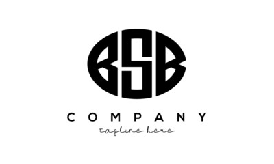 BSB three Letters creative circle logo design