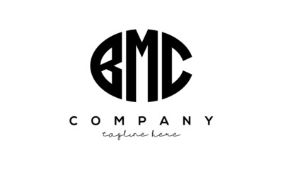 BMC three Letters creative circle logo design