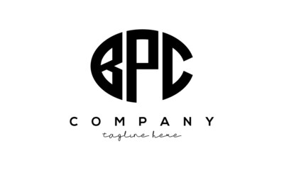 BPC three Letters creative circle logo design