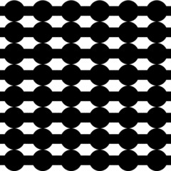 seamless pattern black geometric isolated on white background, simple style vector