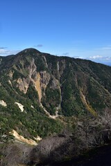 Fototapeta na wymiar Climbing from Nikko Yumoto to Mount shirane, Tochigi, Japan 