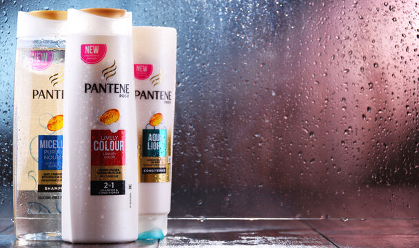 Containers of Pantene products