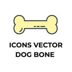 dog bone icons symbol vector elements for infographic web