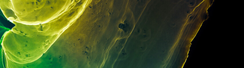 Obraz premium Alcohol black ink background. Transparent