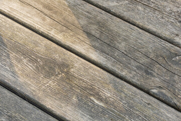 Top view of wooden planks