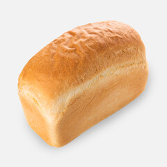 fresh bread on white background