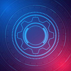 digital technology and engineering, digital telecoms concept, Hi-tech, futuristic technology background, vector illustration.	
