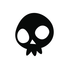 Scull vector icon set. Skeleton illustration symbol collection. halloween sign or logo.