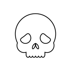 Scull vector icon set. Skeleton illustration symbol collection. halloween sign or logo.
