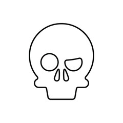 Scull vector icon set. Skeleton illustration symbol collection. halloween sign or logo.