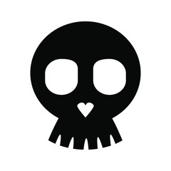 Scull vector icon set. Skeleton illustration symbol collection. halloween sign or logo.