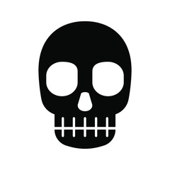 Scull vector icon set. Skeleton illustration symbol collection. halloween sign or logo.