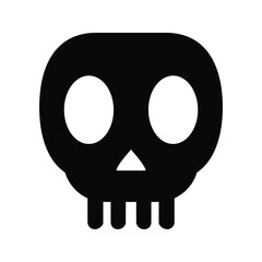 Scull vector icon set. Skeleton illustration symbol collection. halloween sign or logo.