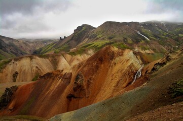 The colorful rainbow mountains of Landmannalaugar