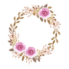 Flowers Wreath Watercolor