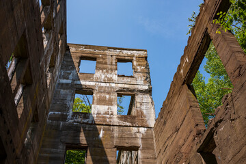 The Skeletal Remains of a Overlook Mountain House near Woodstock, New York