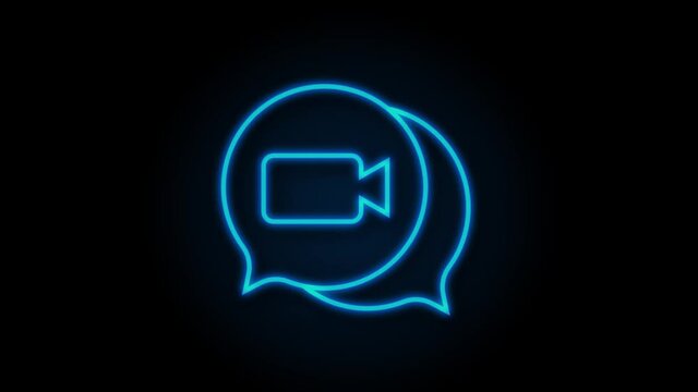 Incoming video call on laptop. Laptop with incoming call, man profile picture and accept decline buttons. Motion graphics.