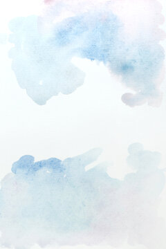 blue and purple watercolour background with free space