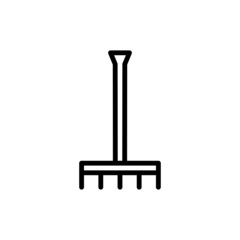 rake icon logo vector design element