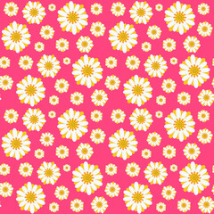 Abstract Floral Seamless Pattern With Hand Drawn