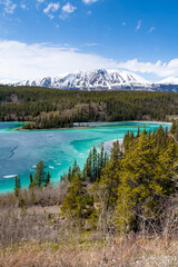 Emerald Lake and Surprise Mountain in Yukon, Canada