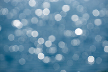 Sunny-reflected halo of the water