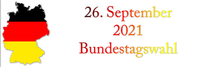 Fototapeta premium 26. September 2021, Bundestagswahl in Deutschland