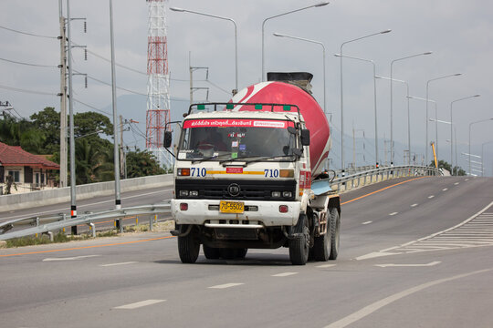 Cement truck of INSEE Concrete company.
