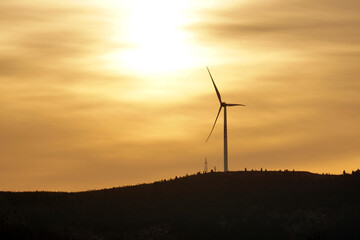 Fototapeta premium Wind power turbines