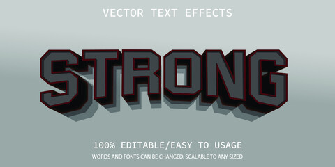 strong style text effect 
