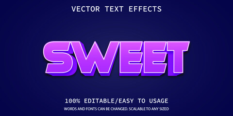 sweet style text effect 