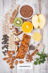 Best nutritious food for healthy thyroid. Natural eating containing vitamins